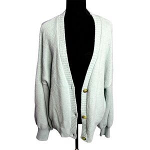 Joie Womens Mint Green Cardigan Sweater Sz XL Pastel Easter Soft Elevated Basic